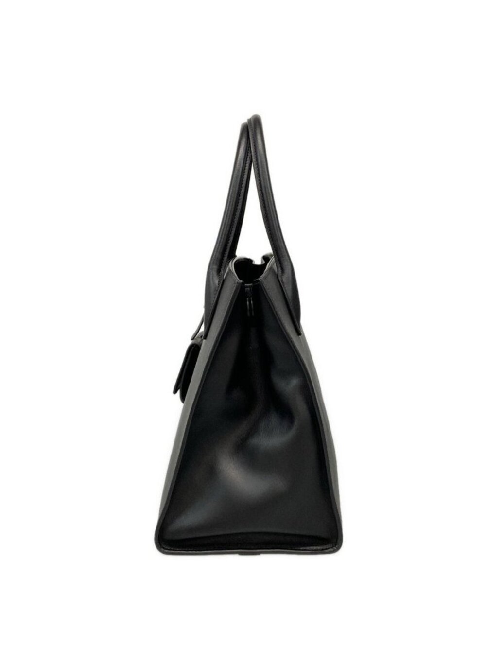 ★SOLD★ Prada Tote Monochrome Black Leather - Picture 4 of 15